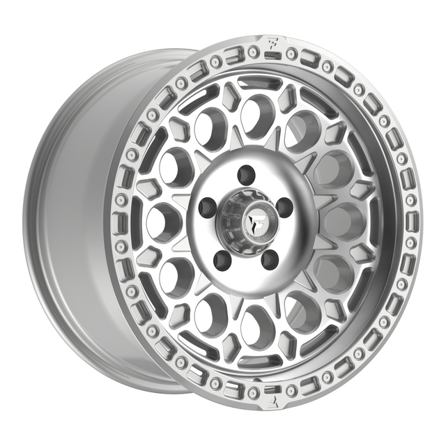 FITTIPALDI OFF ROAD FT101MS 18X9, ET +00, PCD 5X5.00, CB 71.5-GLOSS SILVER WITH MACHINED FACE AND UNDERCUT