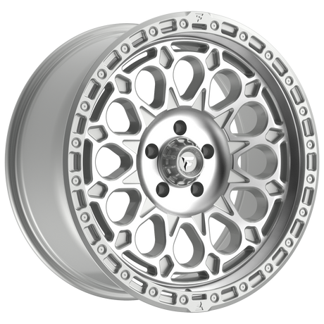 FITTIPALDI OFF ROAD FT101MS 20X9, ET +00, PCD 5X5.00, CB 71.5-GLOSS SILVER WITH MACHINED FACE AND UNDERCUT