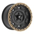 FITTIPALDI OFF ROAD FT100BZ 18X9, ET +00, PCD 5X5.00, CB 71.5-SATIN BLACK WITH BRONZE RING