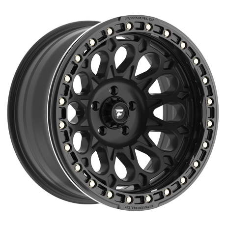 FITTIPALDI OFF ROAD FB153B 20X10, ET -38, PCD 5X5.00, CB 71.5-SATIN BLACK WITH GLOSS BLACK FORGED RING