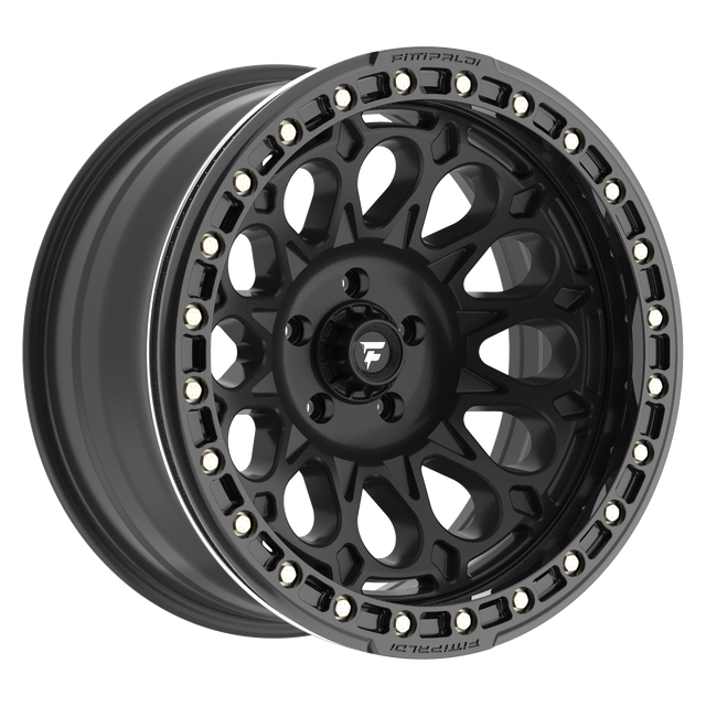 FITTIPALDI OFF ROAD FB153B 20X10, ET -38, PCD 5X5.00, CB 71.5-SATIN BLACK WITH GLOSS BLACK FORGED RING