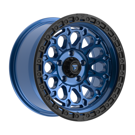 FITTIPALDI OFFROAD FT101BLB 17X9, PCD 5X5.00, ET -12, CB 71.5-GLOSS  BLUE WITH SATIN BLACK RING