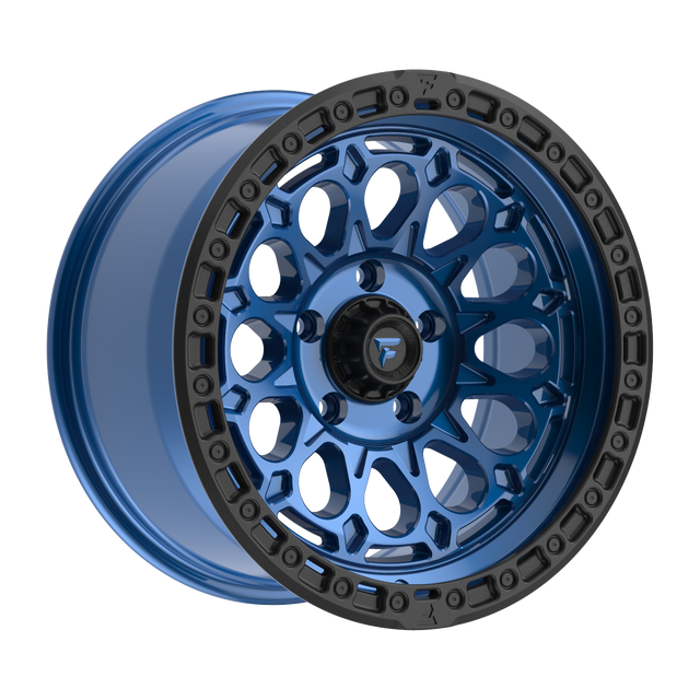FITTIPALDI OFFROAD FT101BLB 17X9, PCD 5X5.00, ET -12, CB 71.5-GLOSS  BLUE WITH SATIN BLACK RING