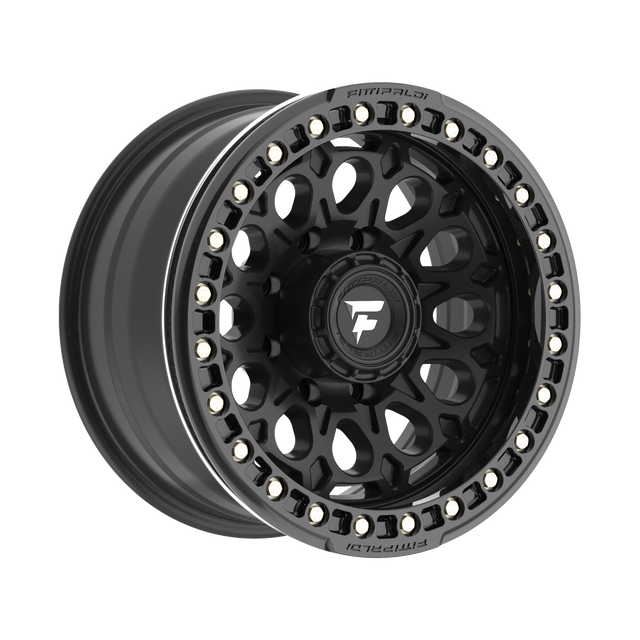 FITTIPALDI OFF ROAD FB153B 17X9, ET -15, PCD 5X5.00, CB 71.5-SATIN BLACK WITH GLOSS BLACK FORGED RING