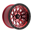 FITTIPALDI FT101RTB 17X9, PCD 5X5.00, ET-12, CB 71.5-MACHINED W/ GLOSS RED TINT & SATIN BLACK RING