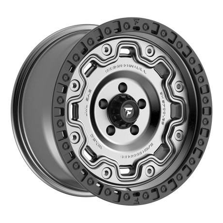 FITTIPALDI OFF ROAD FT100AB 18X9, ET +00, PCD 5X5.00, CB 71.5-SATIN ANTHRACITE BLACK RING