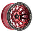 FITTIPALDI OFF ROAD FB153R 20X10, ET -38, PCD 5X5.00, CB 71.5-METALLIC GLOSS RED MACHINED RED TINT WITH GLOSS BLACK FORGED RING