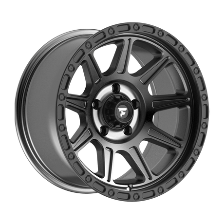 FITTIPALDI OFF ROAD FT104AB 17X9, ET -12, PCD 5X5.00, CB 71.5-SATIN ANTHRACITE WITH SATIN BLACK LIP