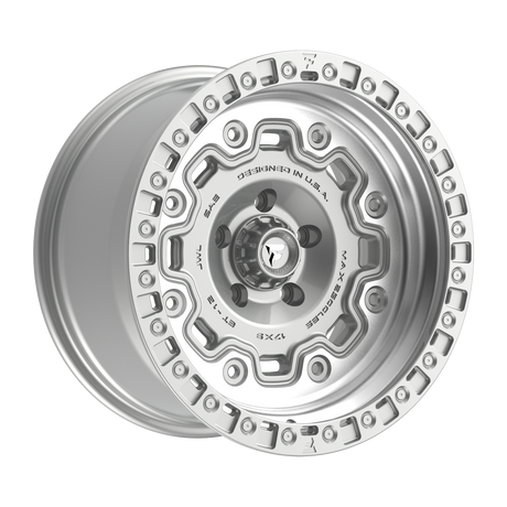 FITTIPALDI OFFROAD FT100MS 17X9, PCD 5X5.00, ET -12, CB 71.5-GLOSS SILVER MACHINED