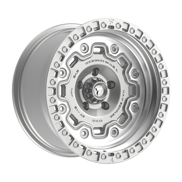 FITTIPALDI OFFROAD FT100MS 17X9, PCD 5X5.00, ET -12, CB 71.5-GLOSS SILVER MACHINED