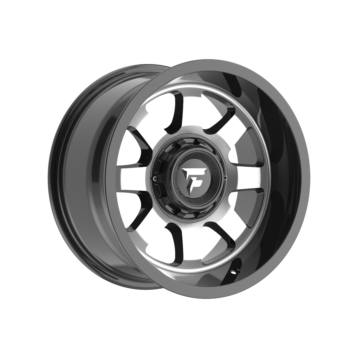 FITTIPALDI OFF ROAD FA16MB 17X9, ET -12, PCD 5X5.00/5X5.50, CB 78.1-GLOSS BLACK MACHINED
