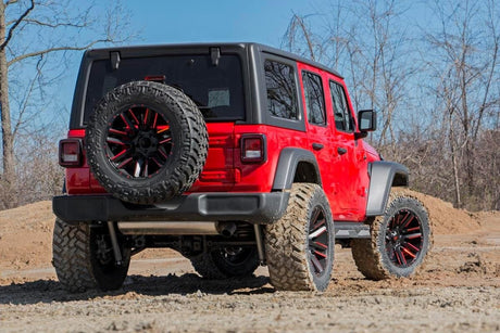 Rough Country 3.5 Inch Lift Kit | Adj Lower | FR D/S | Jeep Wrangler Unlimited 4WD (18-23)