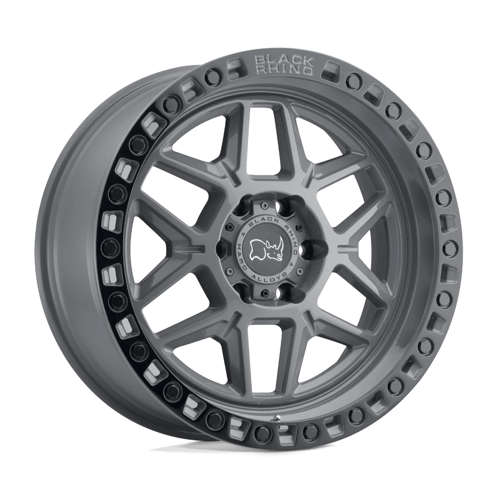 Black Rhino BATTLESHIP GRAY W/ BLACK RING BR KELSO 20X9 5X127 -18 71 BTL GRY BLK