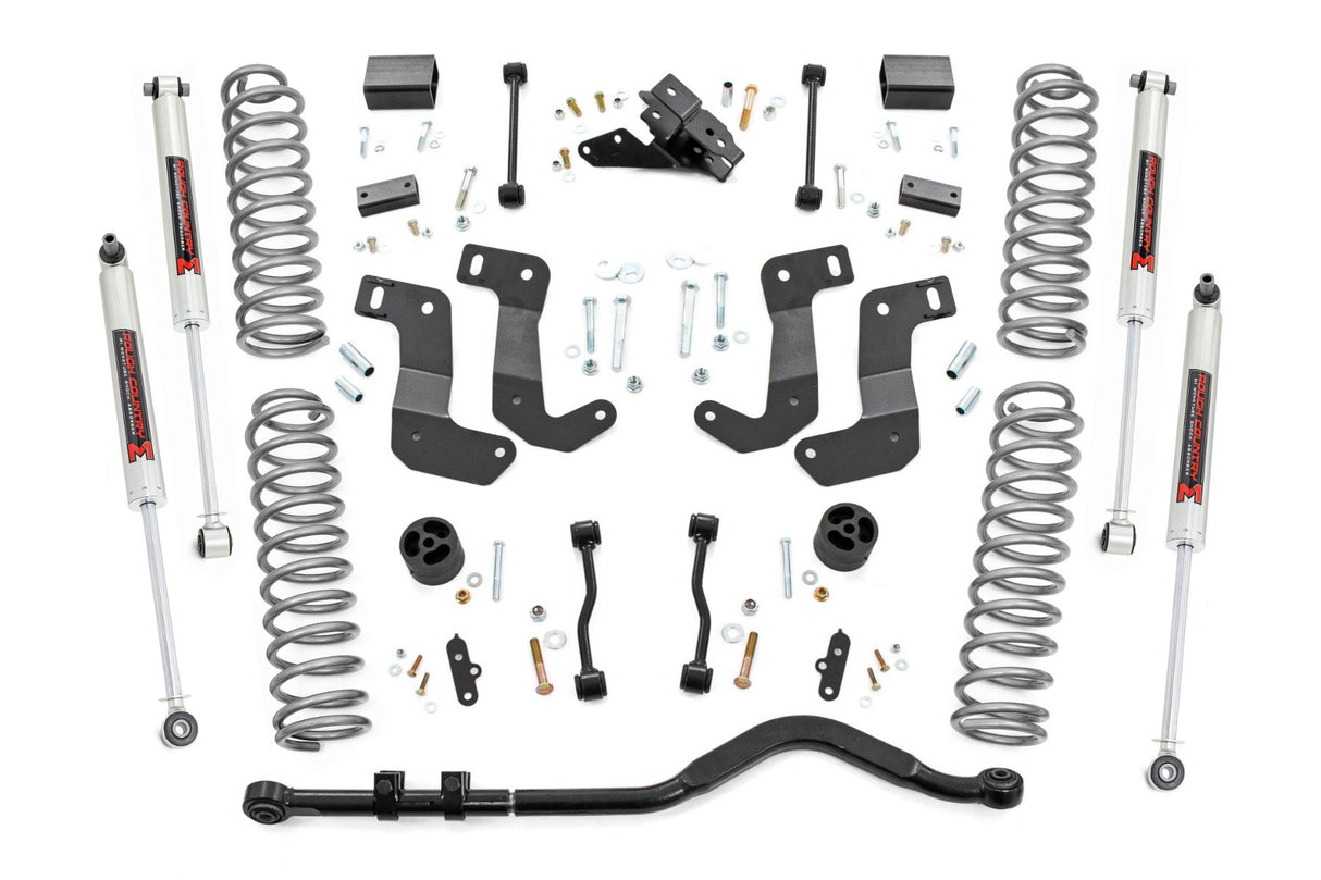 Rough Country 3.5 Inch Lift Kit | C/A Drop | Stage 1 | Jeep Wrangler Unlimited (18-23)