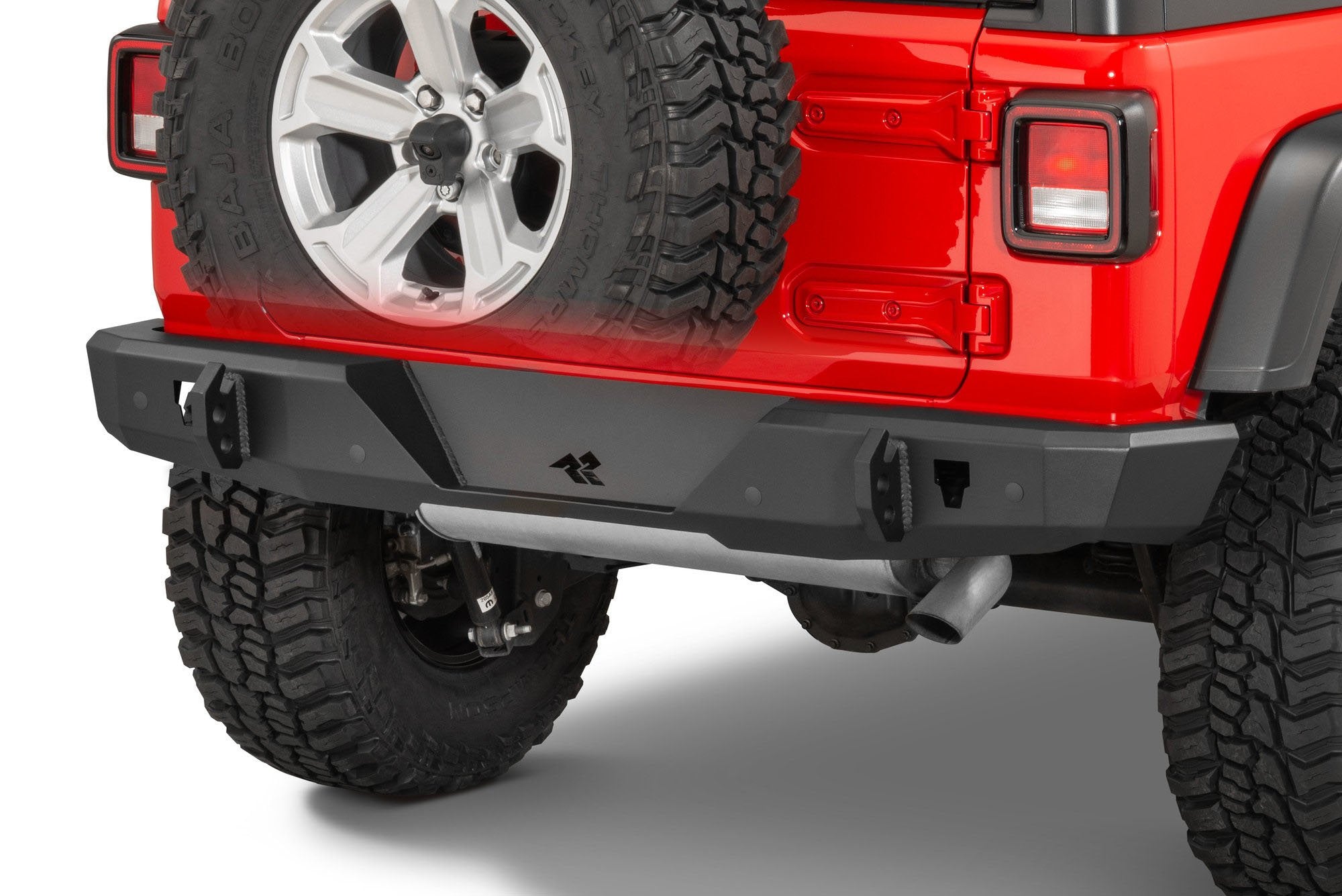 rugged ridge hd rear bumper for jeep wrangler jl
