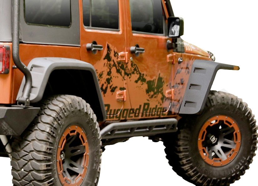 Rugged Ridge Hurricane Flat Fender 4 Piece OMI11640.25