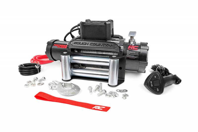 Rough Country 12,000lb Winch W/ Steel Cable PRO12000
