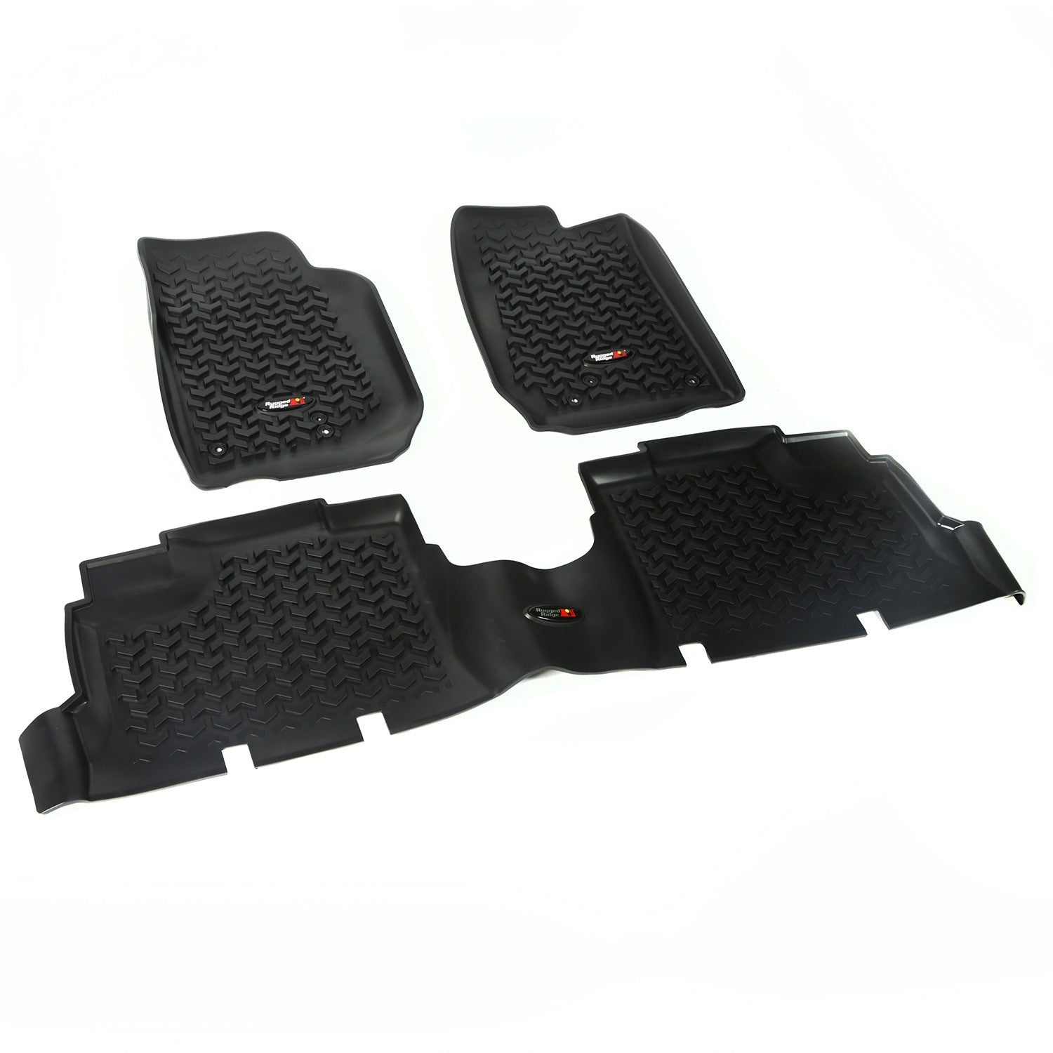 Rugged Ridge Black Floor Liner Kit OMI12987.04