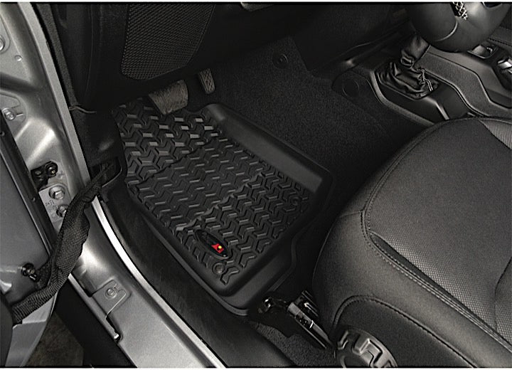 Rugged Ridge All Terrain Floor Liner Kit with Short Cargo Liner OMI12988.06 (18-current JL 2 DR)