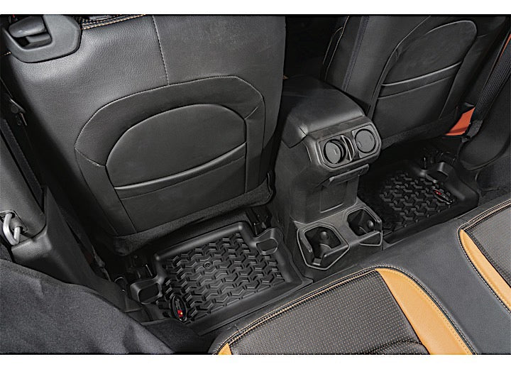 Rugged Ridge All Terrain Floor Liner Kit with Short Cargo Liner OMI12988.06 (18-current JL 2 DR)