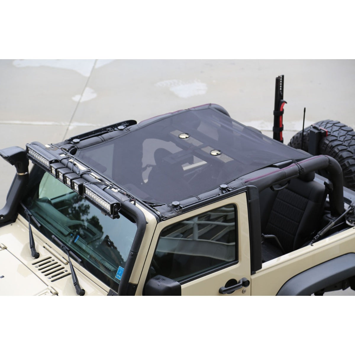 Rugged Ridge Eclipse Sunshade Black Mesh OMI13579.06