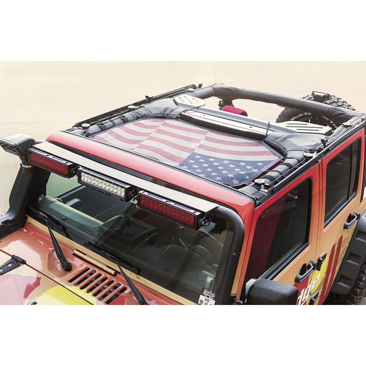 Rugged Ridge Sunshade US Flag Mesh OMI13579.14