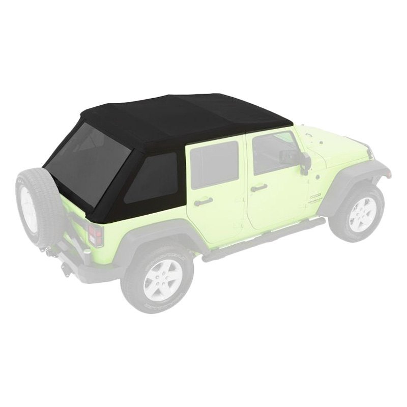 Bestop Trektop NX Glide Black Twill Soft Top for Jeep Wrangler JK 4-Door