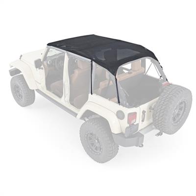Smittybilt Extended Black Mesh Top SMB94600