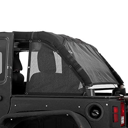 Smittybilt Cloak Black Mesh Rear and Sides SMB95101