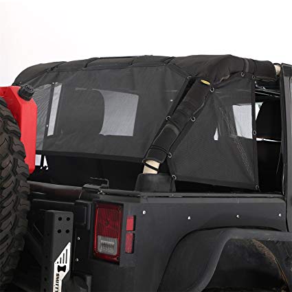 Smittybilt Cloak Black Mesh Rear and Sides SMB95501