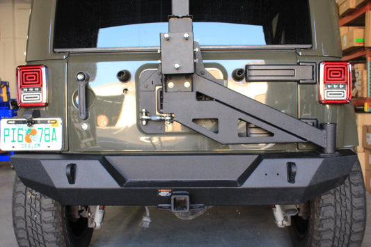 Trail Ops Steel Rear Bumper With Tire Carrier TO-JK-2106