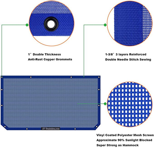Trail Ops Blue Sunshade JIA4-Blue