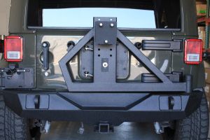 Trail Ops Rear Bumper W/ Tire Carrier TO-JK-2103