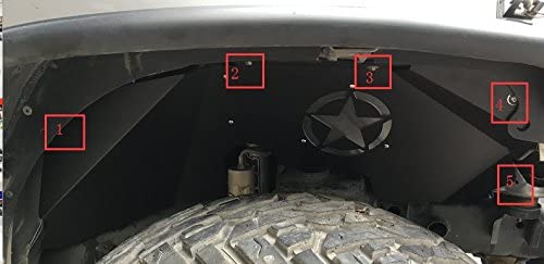 Trail Ops Front & Rear Inner Fender Set TO-JK-4014