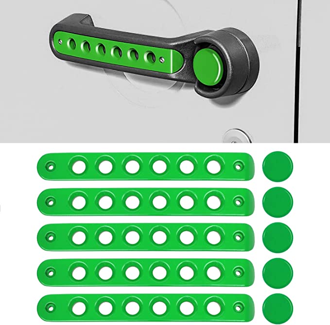 Trail Ops Green Door Handle Insert Set TO-JK-7081-Green