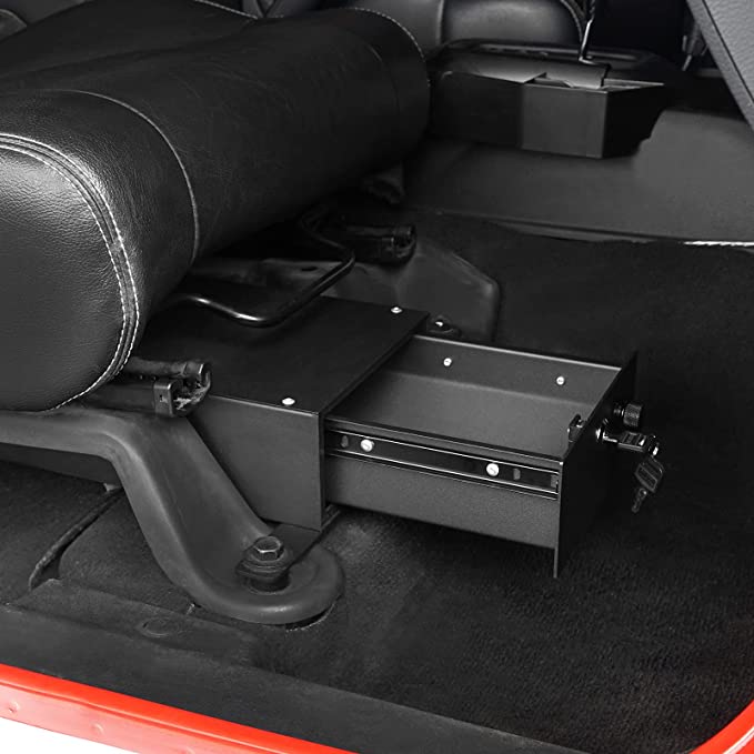 Trail Ops Driver's Under Seat Lockbox TO-JK-7140
