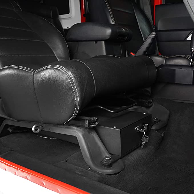 Trail Ops Driver's Under Seat Lockbox TO-JK-7140