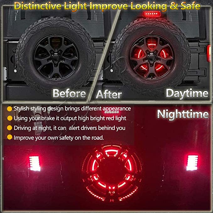 Trail Ops Spare Tire Brake Light Ring TO-JL-5035