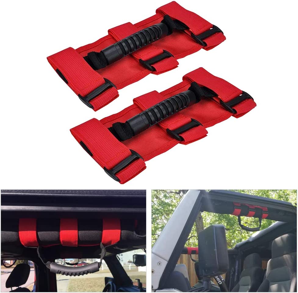 Trail Ops Red Roll Bar Handle TO-JL-7117-Red