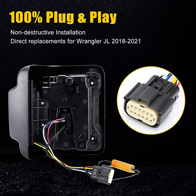 Trail Ops Smoked LED Tail Light TO-JL-LL-005